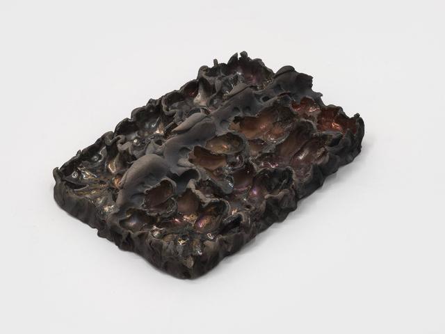 Lizette Hernández. Caricias, 2023. Raku fired   earthenware. 12 x 8.5 x 3 inches.