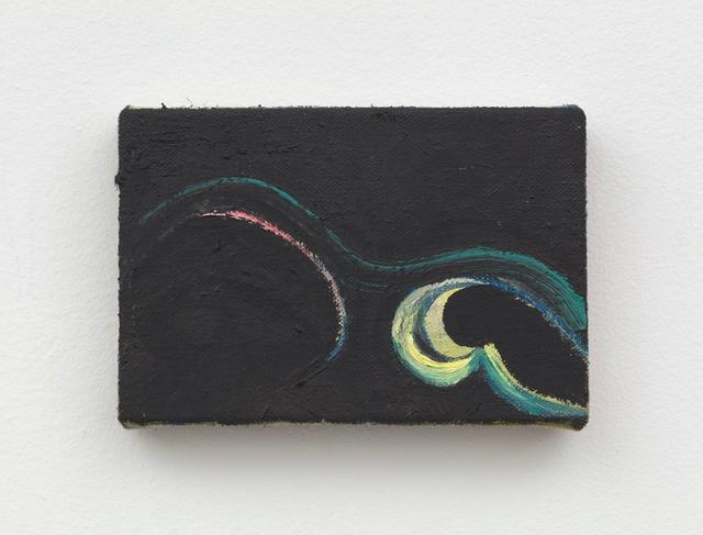 Al Svoboda. to leave where it is pointing, 2023. Oil on linen. 4 x 6 inches.