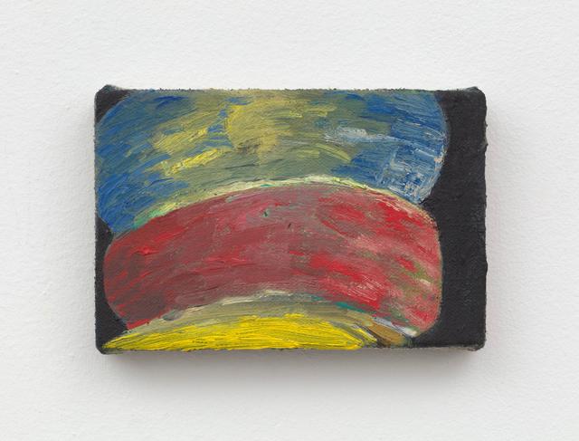 Al Svoboda. to drop out where it is pointing, 2023. Oil on linen. 4 x 6 inches.