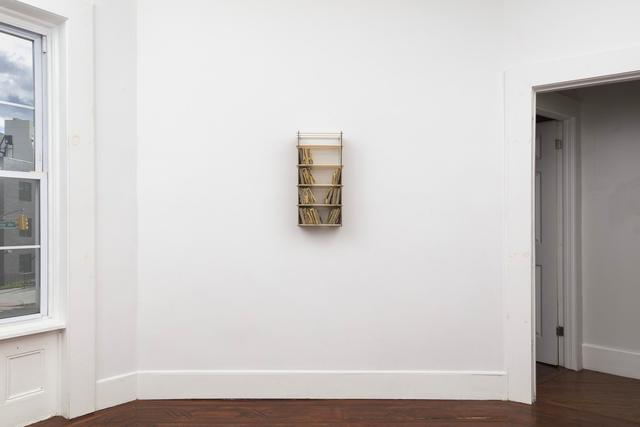 Al Svoboda. Scaffolding I, 2022. Wood, aluminum, rice paper. 24 x 12 x 8inches.