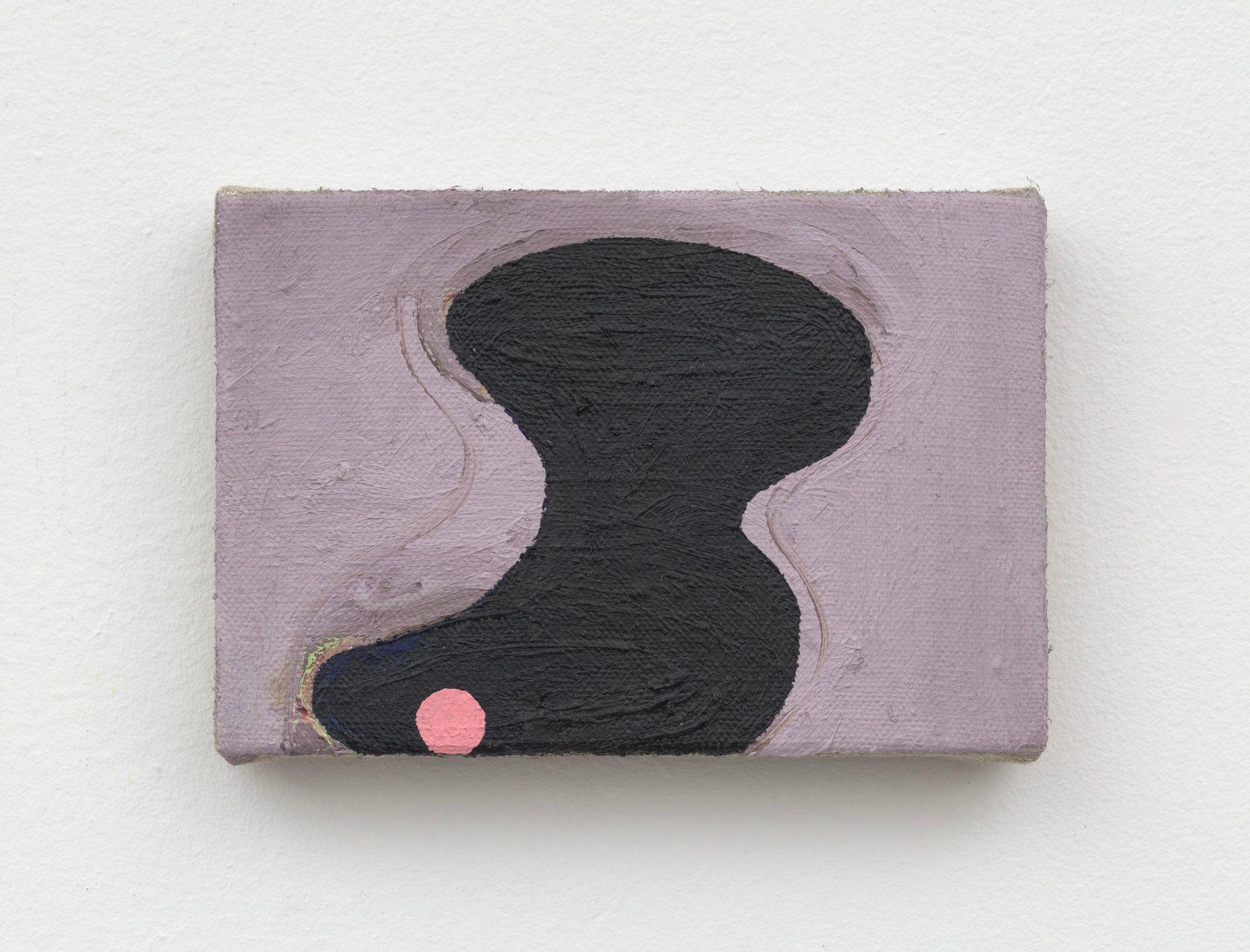 Al Svoboda. to show where it is pointing, 2022. Oil on linen. 4 x 6 inches.