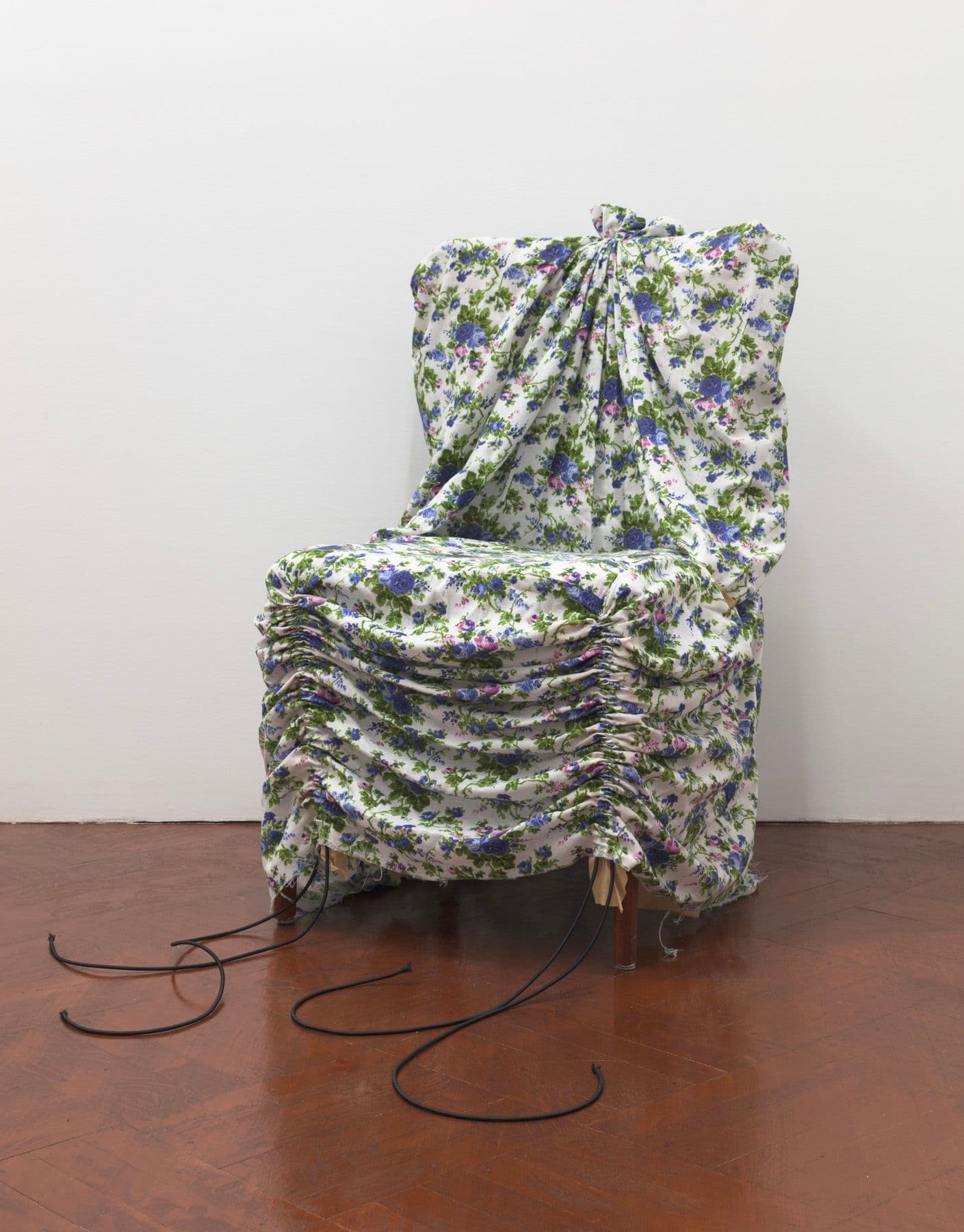 HULFE. Chairgown (Ashley), 2020. Cotton, bikini lining, ribbon. Dimensions variable.