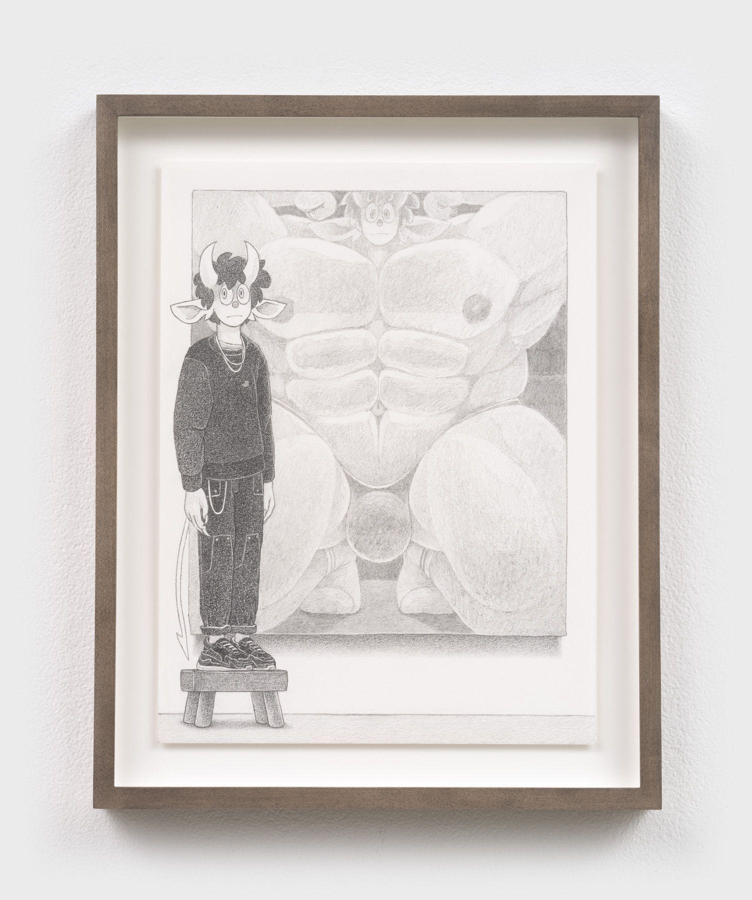 PP-013, Paul Peng Painting, 2024 Graphite on paper 12 × 9 inches (30.48 × 22.86 cm) 15 × 12 inches