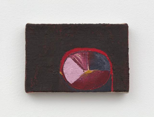 Al Svoboda. to read about where it is pointing, 2023. Oil on linen. 4 x 6 inches.