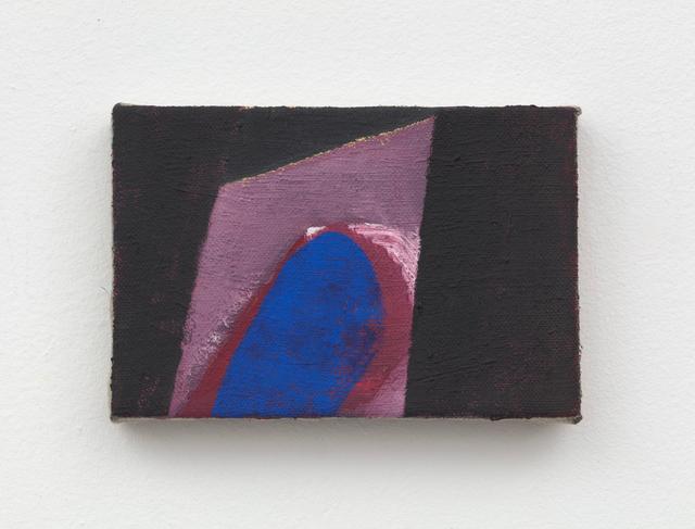 Al Svoboda. to start out where it is pointing, 2022. Oil on linen. 4 x 6 inches.