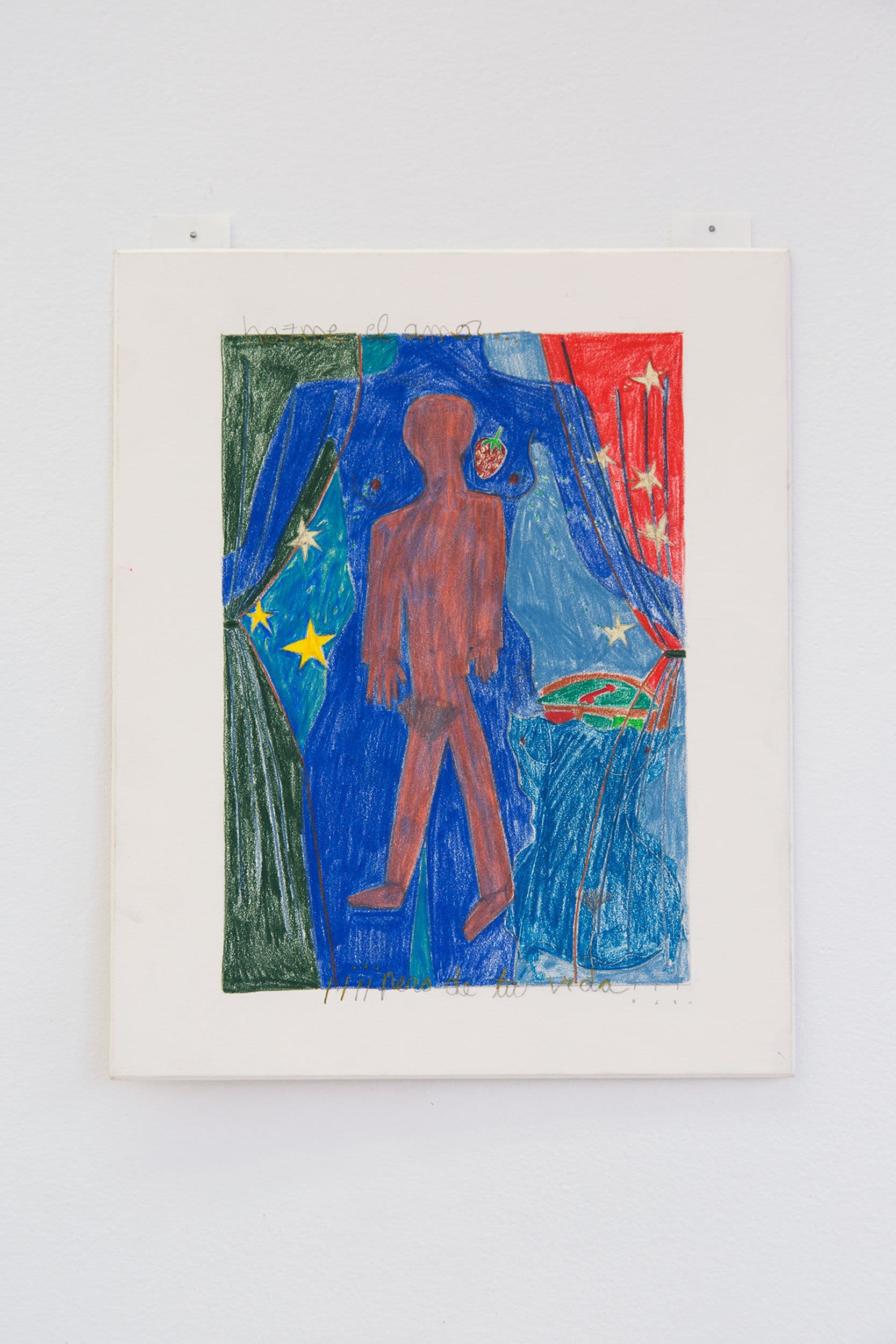 Alix Van Der Donckt-Ferrand. Homme Léger sur Femme, 2022. Pencil crayon and graphite on matboard. 10 x 8.5 inches.