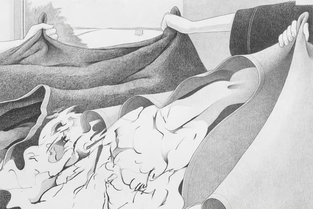 Paul Peng. Birthday (Detail), 2021. Graphite on paper. 50 x 38 inches.