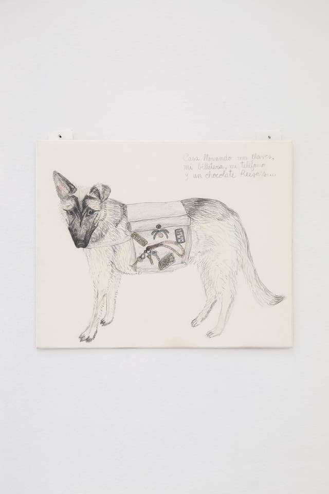 Alix Van Der Donckt-Ferrand. Casa Casa Casa Casa Casa, 2022. Pencil crayon and graphite on matboard. 8.5 x 10 inches.