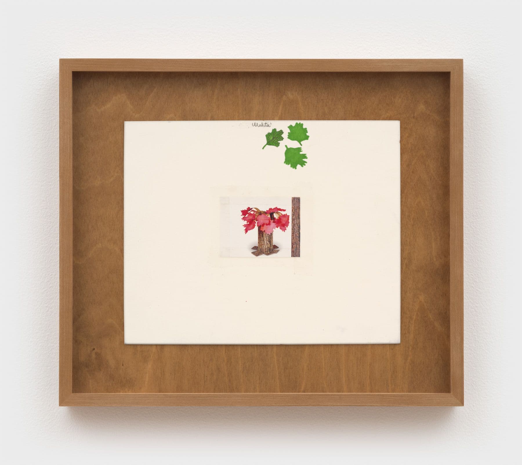 Alix Van Der Donckt-Ferrand. <i>Wahta'</i>, 2023. Marker, collage, color pencil, and graphite on matboard. 8 ½ × 10 ½ inches (13 ½ × 15½ inches framed).