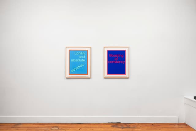 Installation view.