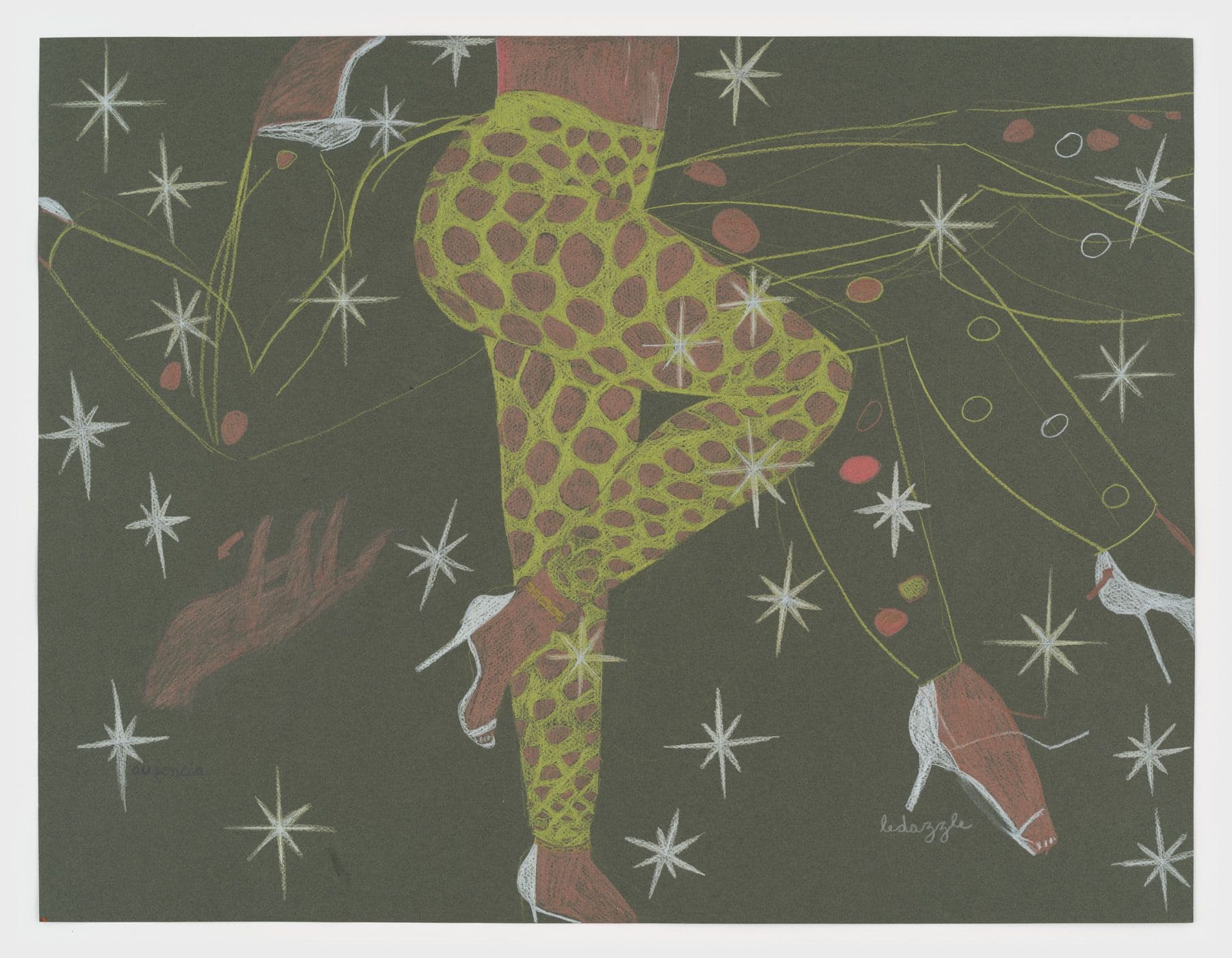 Alix Van Der Donckt-Ferrand. Ausencia, 2024. Color pencil on paper. 19.5 × 25.5 inches.