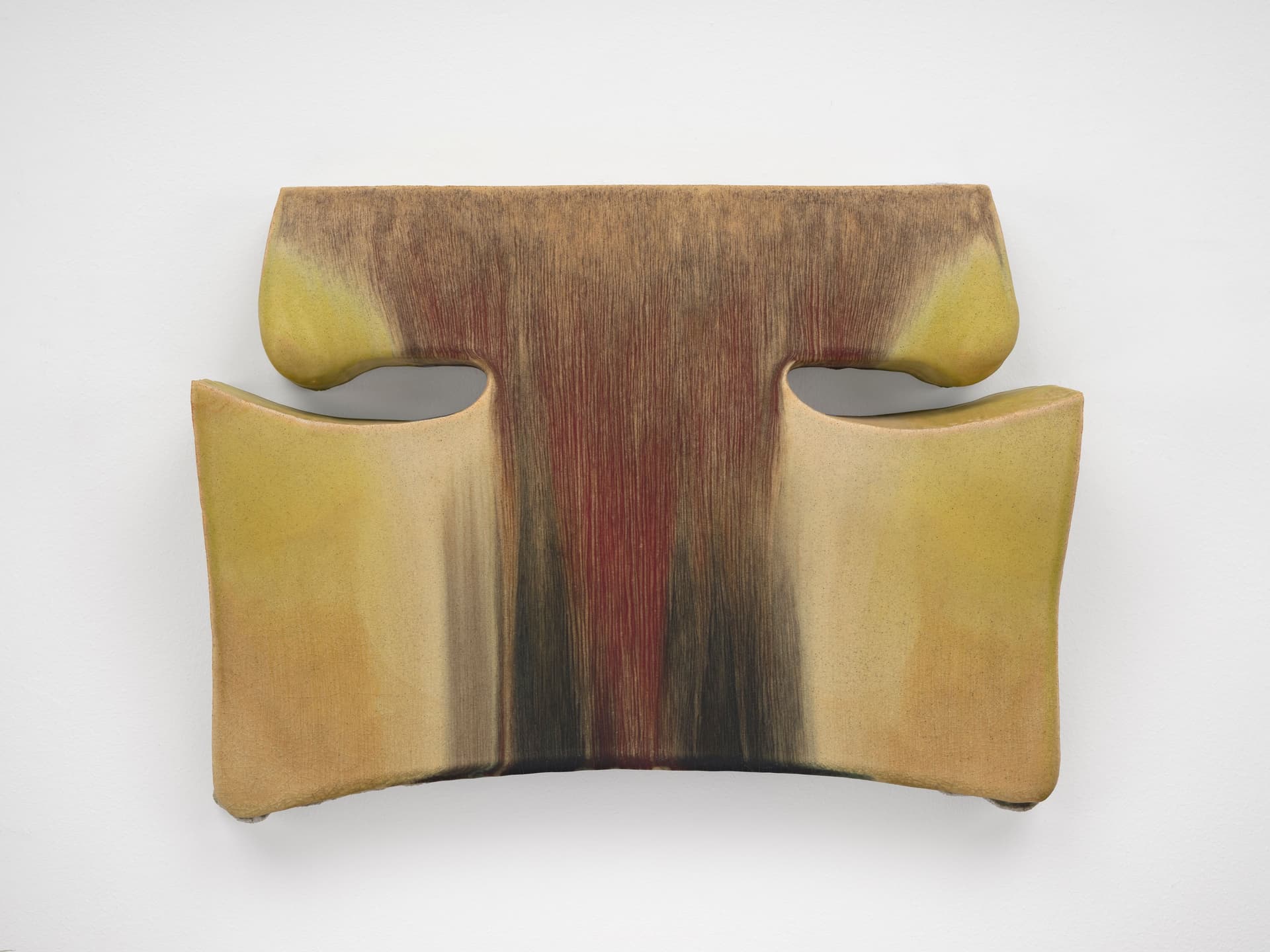 CrossLypka. tar sweet, 2024. Glazed ceramic. 16 × 21 ½ × 4 ½ inches.