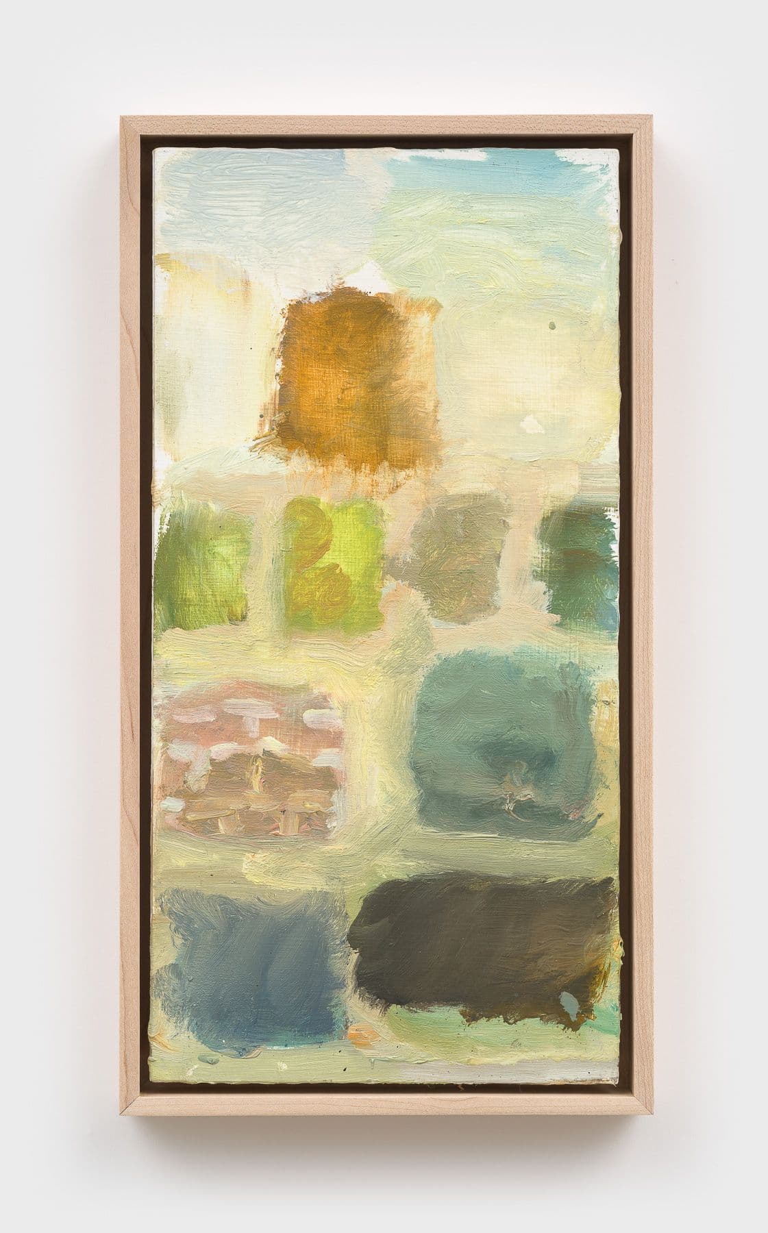 Owen Westberg. natural history ii, 2025. Oil on birch panel. 12 × 6 inches.