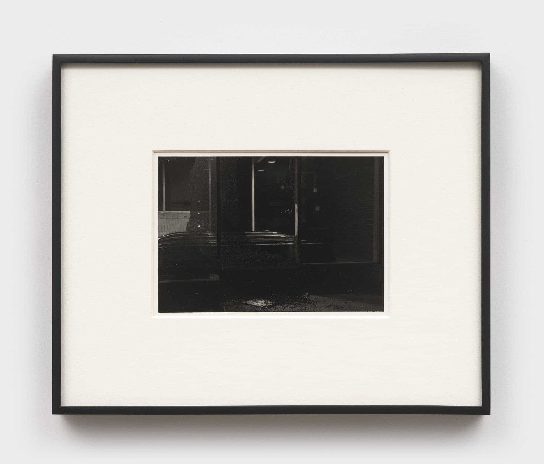 Mo Costello. Untitled (Riot), 2025. Gelatin silver print. 4 x 6 inches (9.5 x 11.5 inches framed).