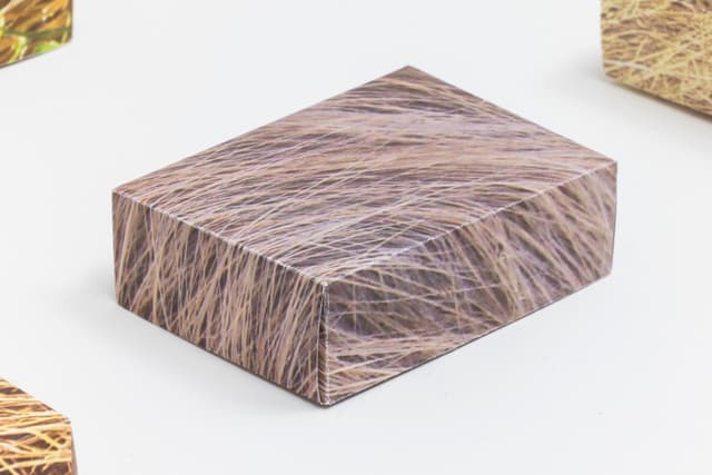 Faye HeavyShield. Detail of <i>real/i/ty</i>, 2025. Digital prints on paper, dirt. Dimensions variable.