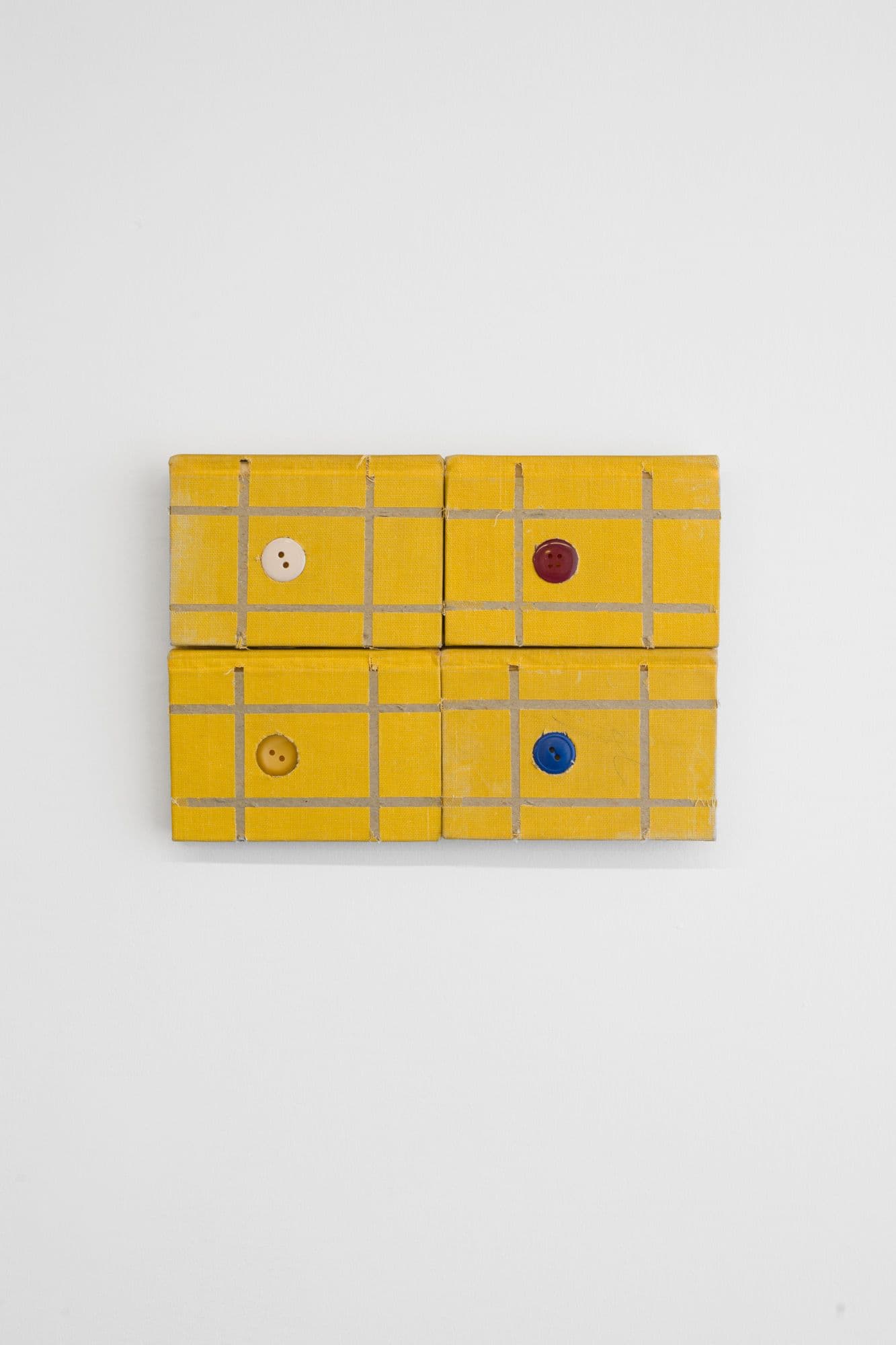 Bronson Smillie. Pooh hears a Buzzing Noise, 2025. Mini book box set, buttons. 5.5 x 7.5 inches.