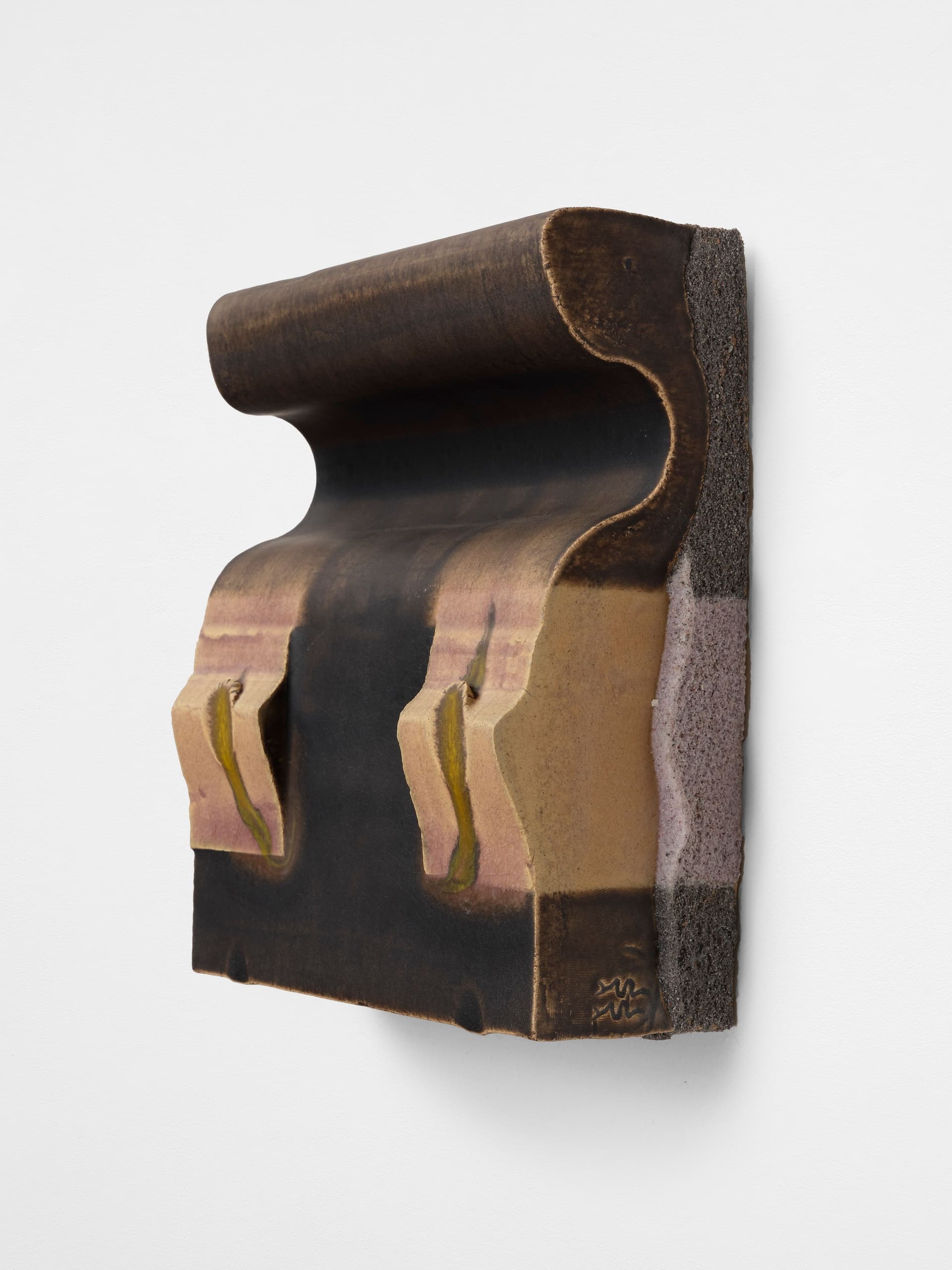 CrossLypka. N Scarfeda, 2024. Glazed ceramic. 12 × 10 × 4 ¼ inches.