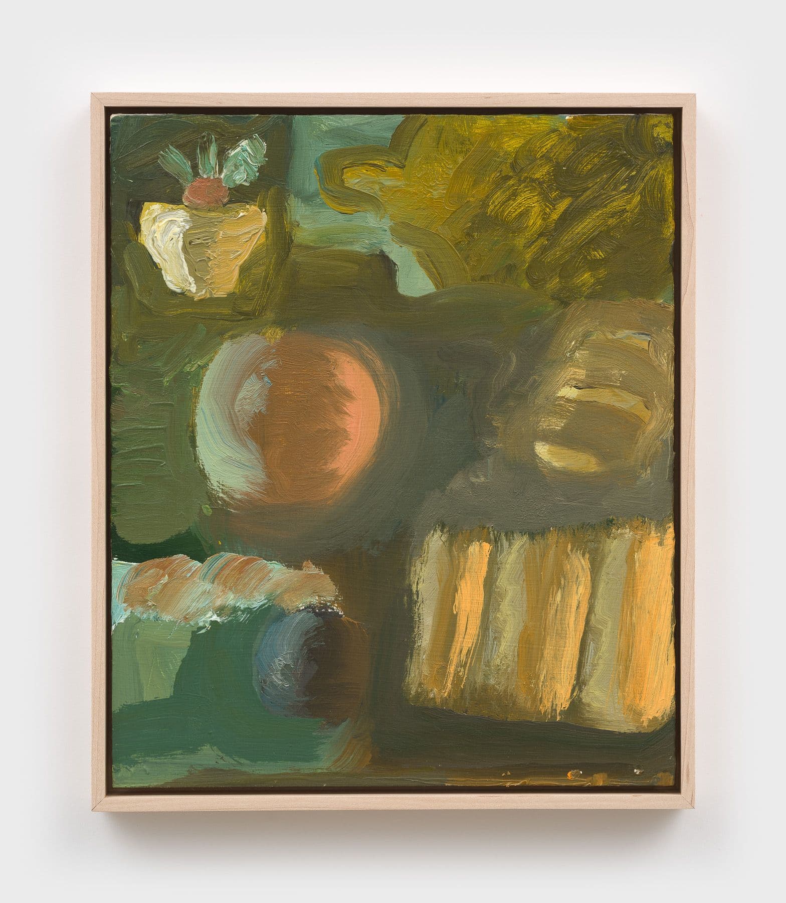 Owen Westberg. realm, 2025. Oil on birch panel. 12 × 10 ⅛ inches.