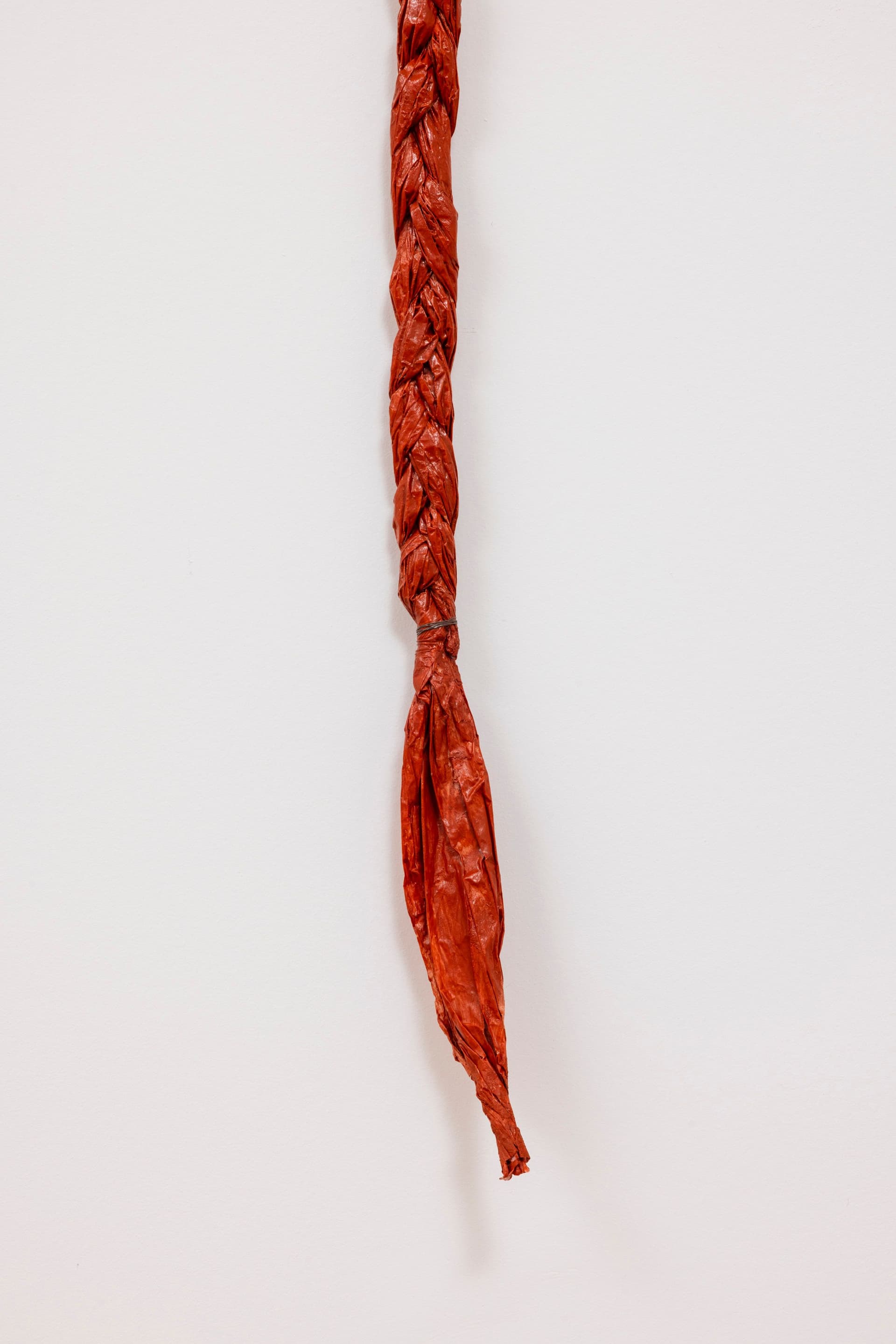 Faye HeavyShield. gravity & ascension (Detail), 2026. Acrylic and gesso on paper, wire. 60 × 61 1/2 inches. Dimensions variable.