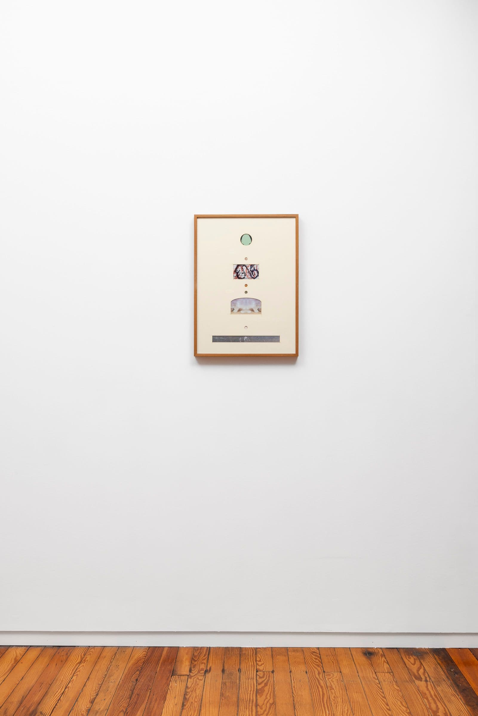 Marisa Kriangwiwat Holmes. Group Setting Compliment, 2024. 8 individual glossy giclée prints, matboard, found frame. 23 × 16.75 inches.