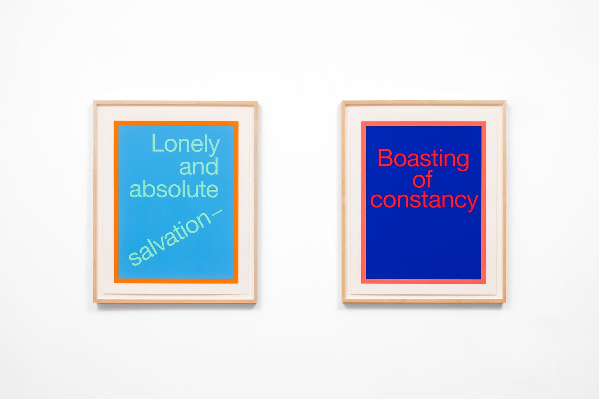 Installation view.