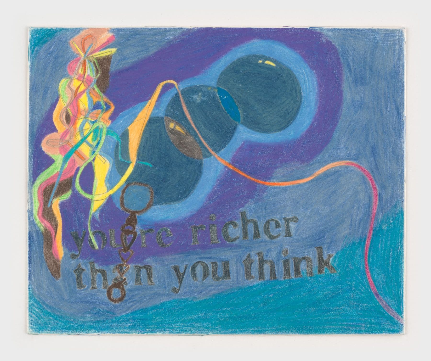 Alix Van Der Donckt-Ferrand. You're richer than you think, 2024. Color pencil and graphite on matboard. 8.5 × 10.5 inches.