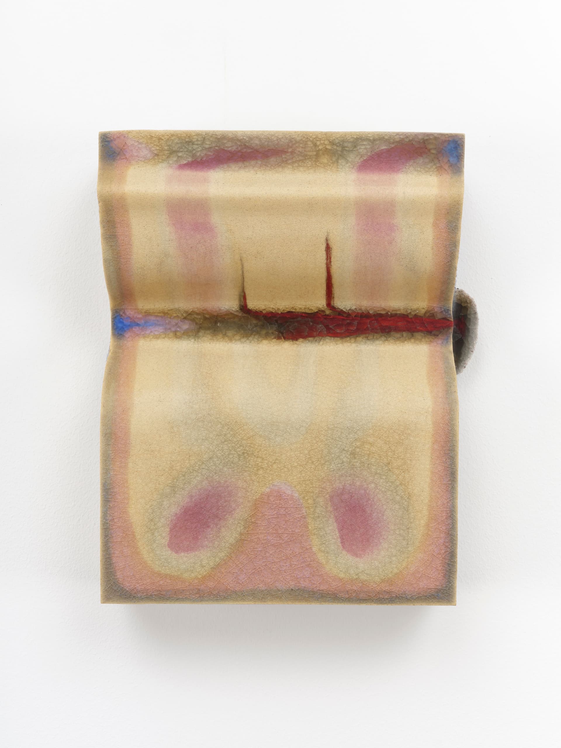 CrossLypka. Lave, 2023. Glazed ceramic. 14 ½ × 11 × 3 ½ inches.
