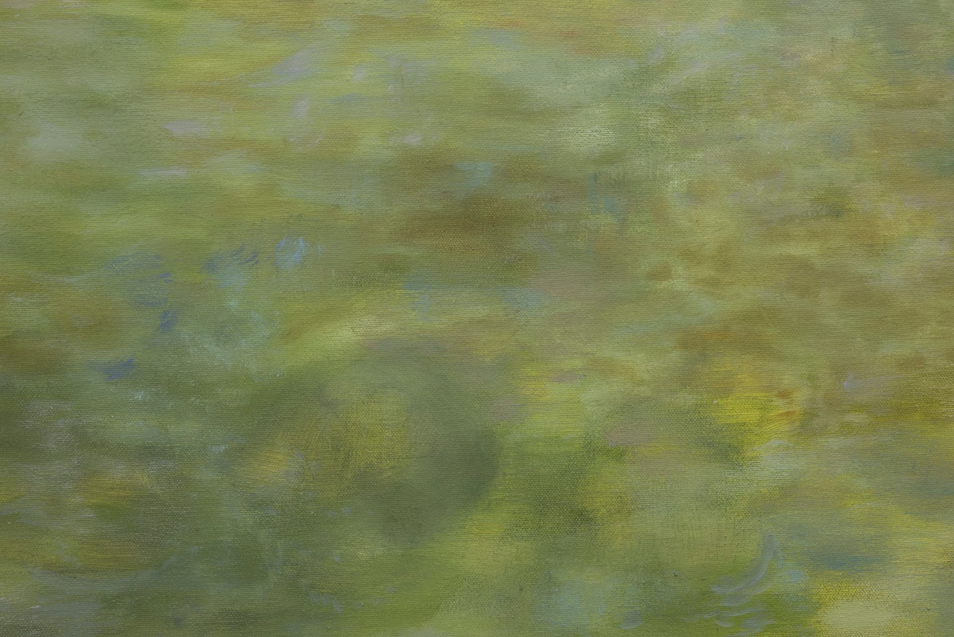 Zoe Koke. Detail of <i>Rio Bravo</i>, 2025. Oil on canvas. 30 × 30 inches.