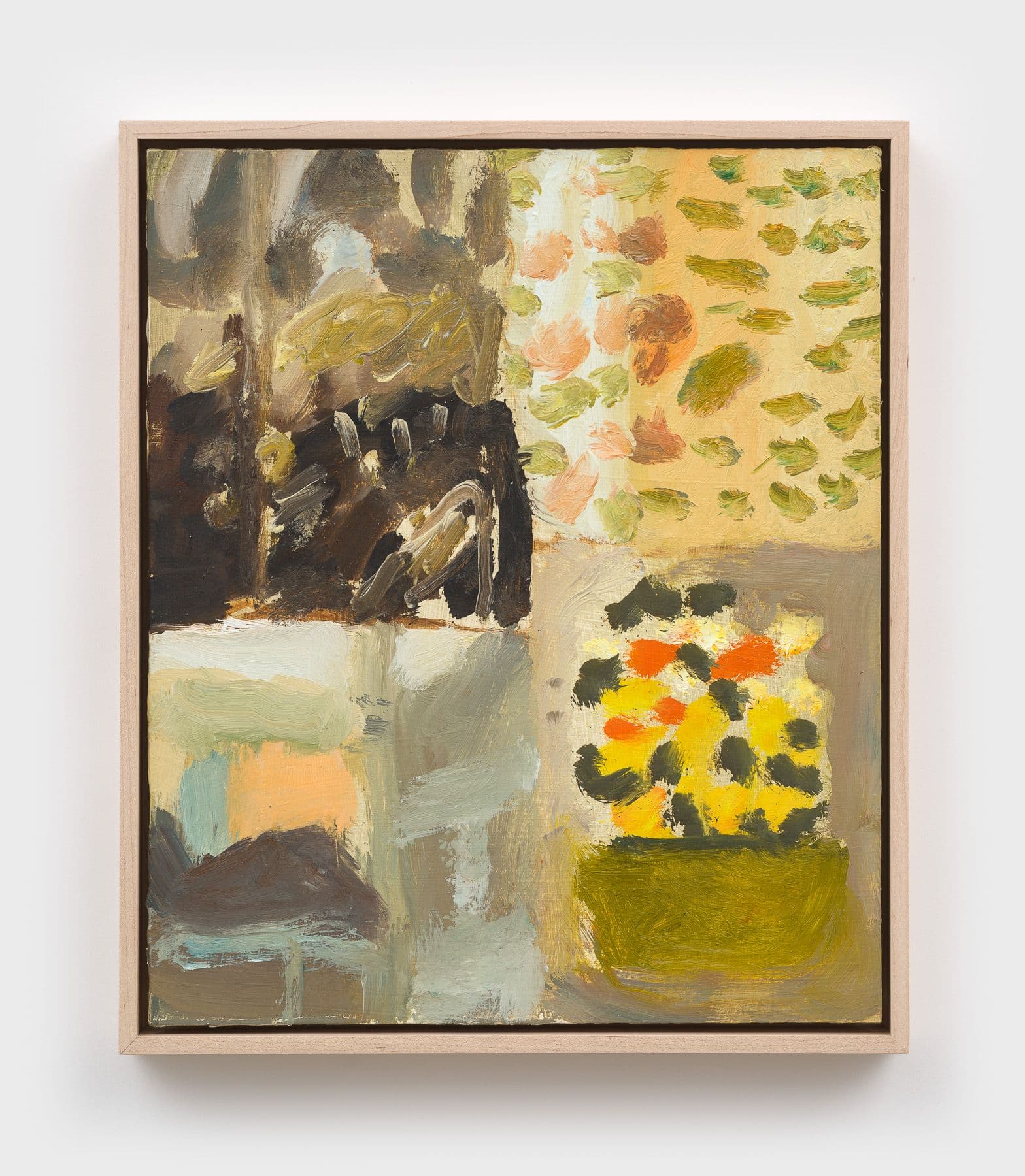 Owen Westberg. pages, 2025. Oil on birch panel. 12 × 10 ⅛ inches.