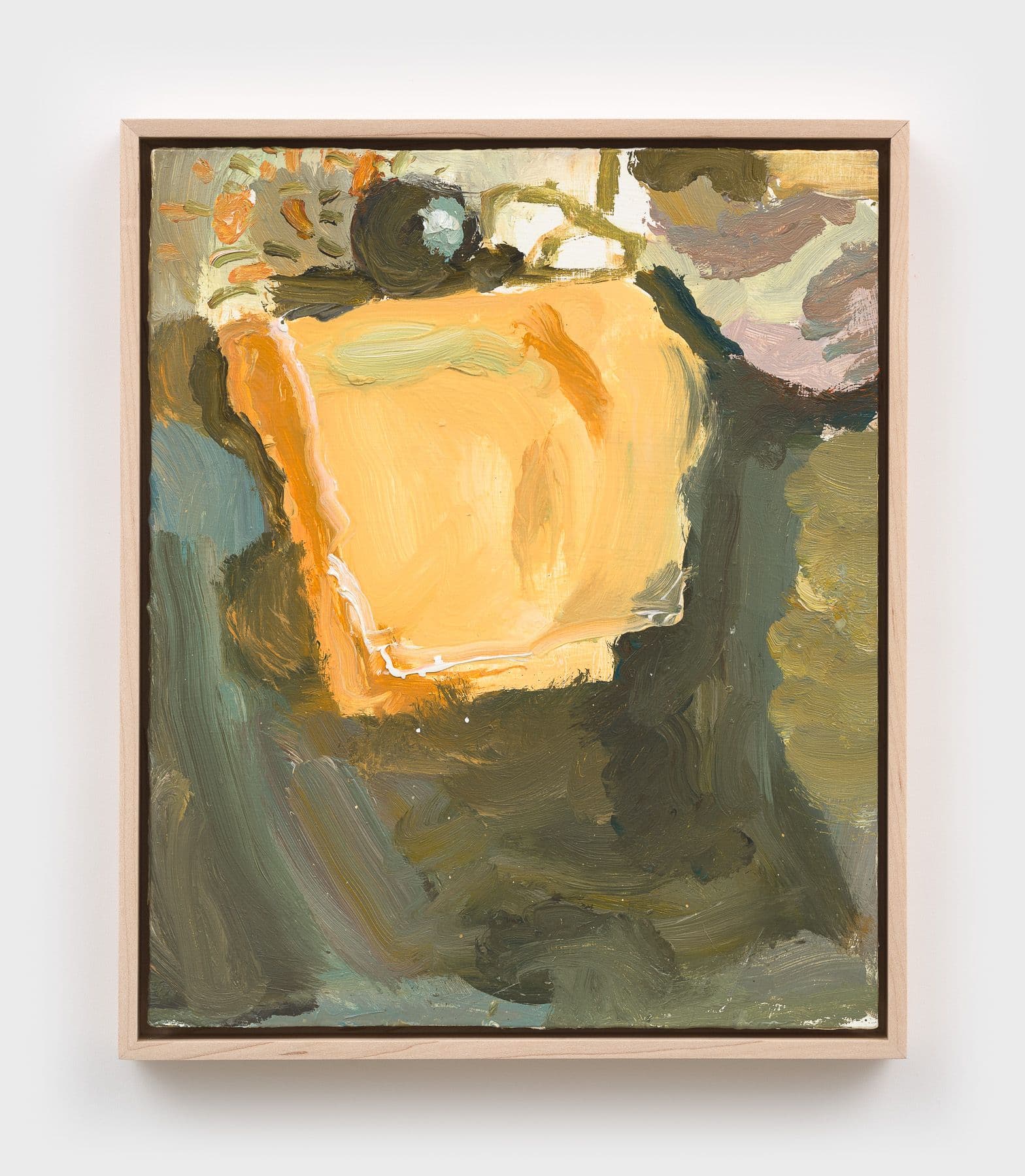 Owen Westberg. game, 2025. Oil on birch panel. 12 × 10 inches.