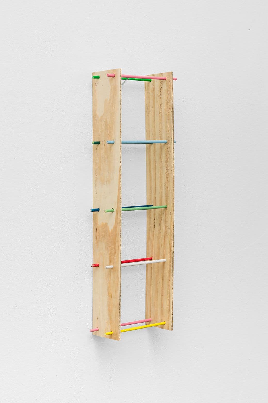 Al Svoboda. holdings, 2023. Acrylic on wood. 24 x 7 x 4 inches.