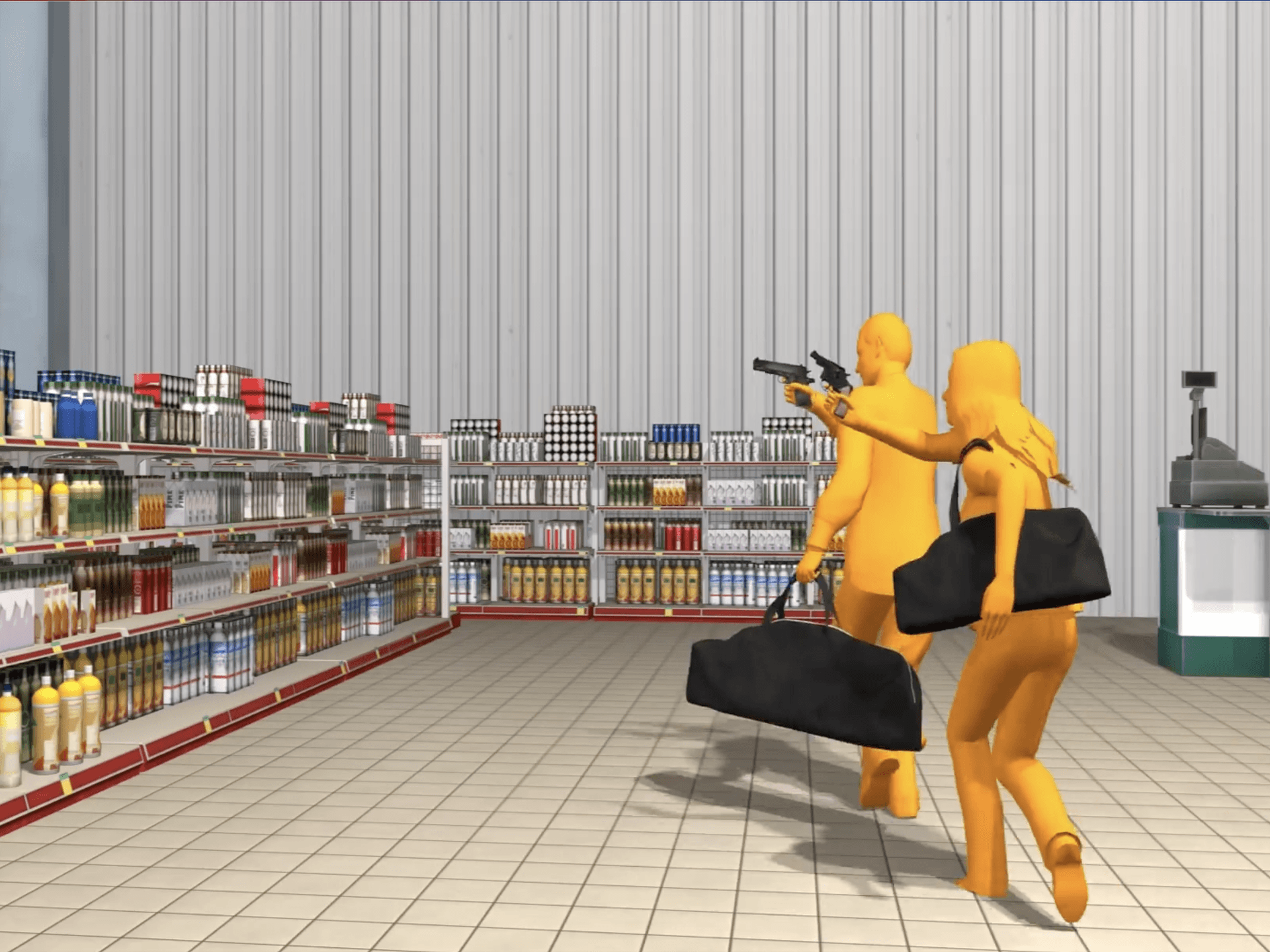 Peggy Ahwesh. <i>the (We) Fallen</i>, 2026. 3-channel video on stacked CRT monitors. 21 × 9 × 5 inches. 5 minutes 55 seconds. Edition of 3 plus II AP. Courtesy of Microscope Gallery, New York.